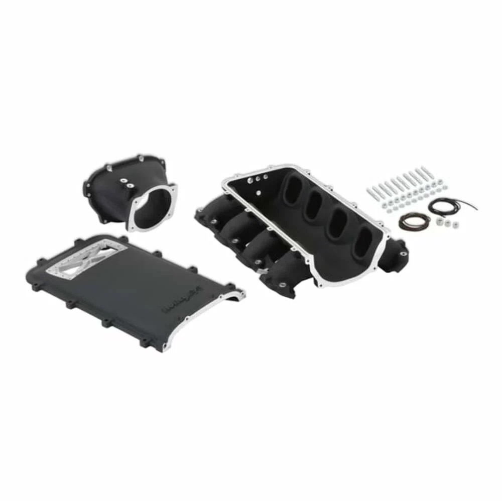 Ultra Lo-Ram Manifold Kit-Gm Gen V Lt Front-Feed Direct Inject-Black-300-717BK